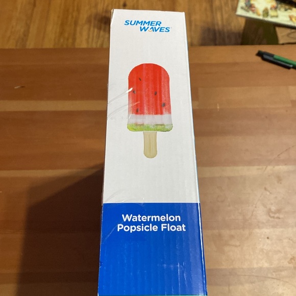 Intex Watermelon Popsicle Inflatable Pool Float with Realistic Printing 75" X28" - Picture 5 of 5